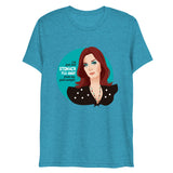 Debut garment mockup | Goal Weight (Triblend) | Aqua Triblend