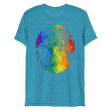 Debut garment mockup | Stonewall (Triblend) | Aqua Triblend