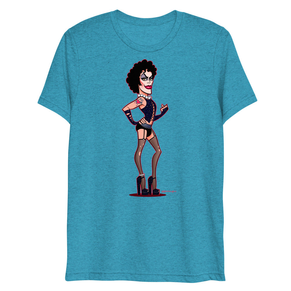 Debut garment mockup | Transylvanian (Triblend) | Aqua Triblend