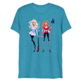Debut garment mockup | Dead Gorgeous (Triblend) | Aqua Triblend