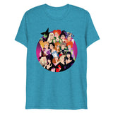 Debut garment mockup | Witch Coven (Triblend) | Aqua Triblend