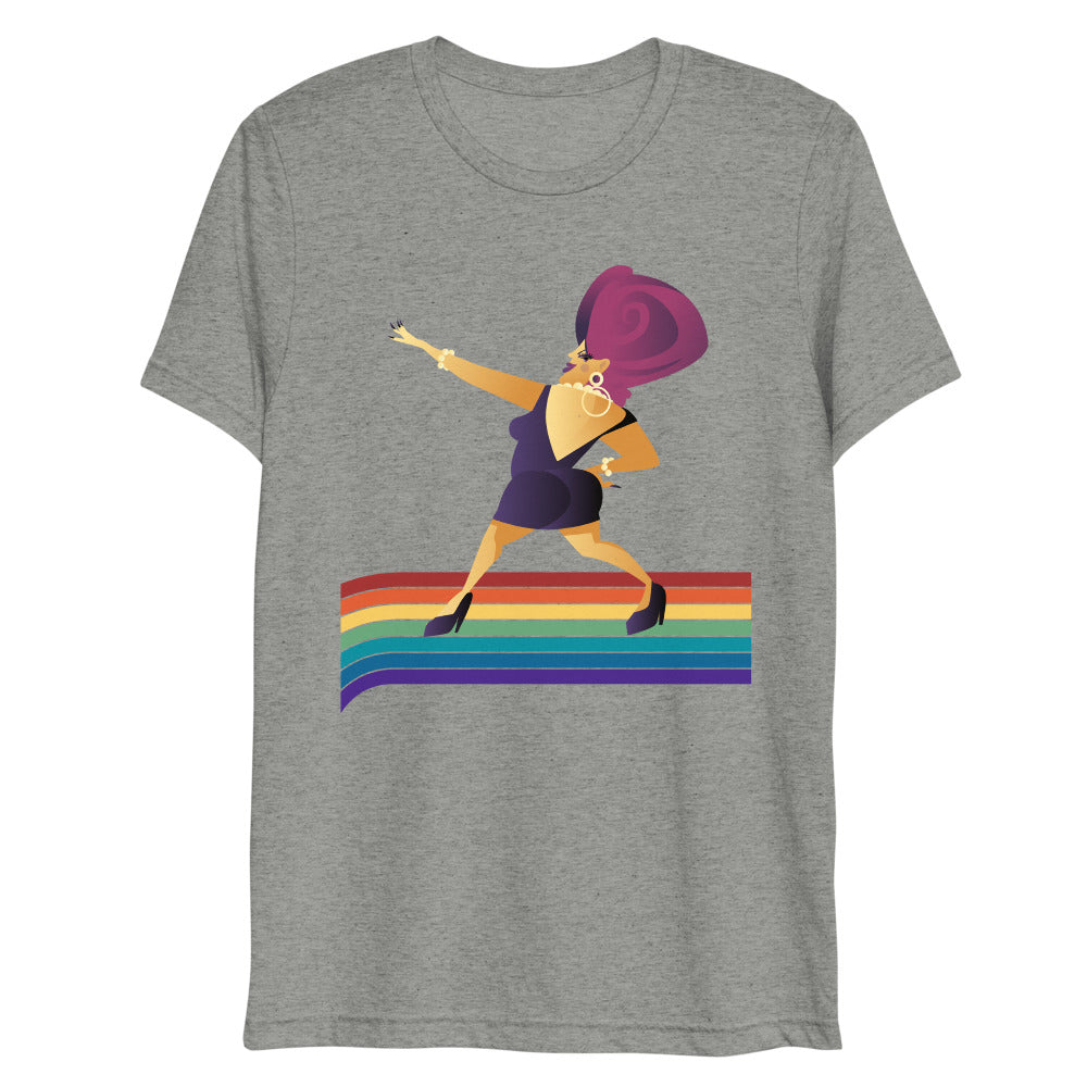 Debut garment mockup | Take it to the Runway (Triblend) | Athletic Grey Triblend