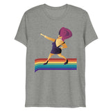 Debut garment mockup | Take it to the Runway (Triblend) | Athletic Grey Triblend