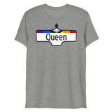 Debut garment mockup | Toronto Queen (Triblend) | Athletic Grey Triblend