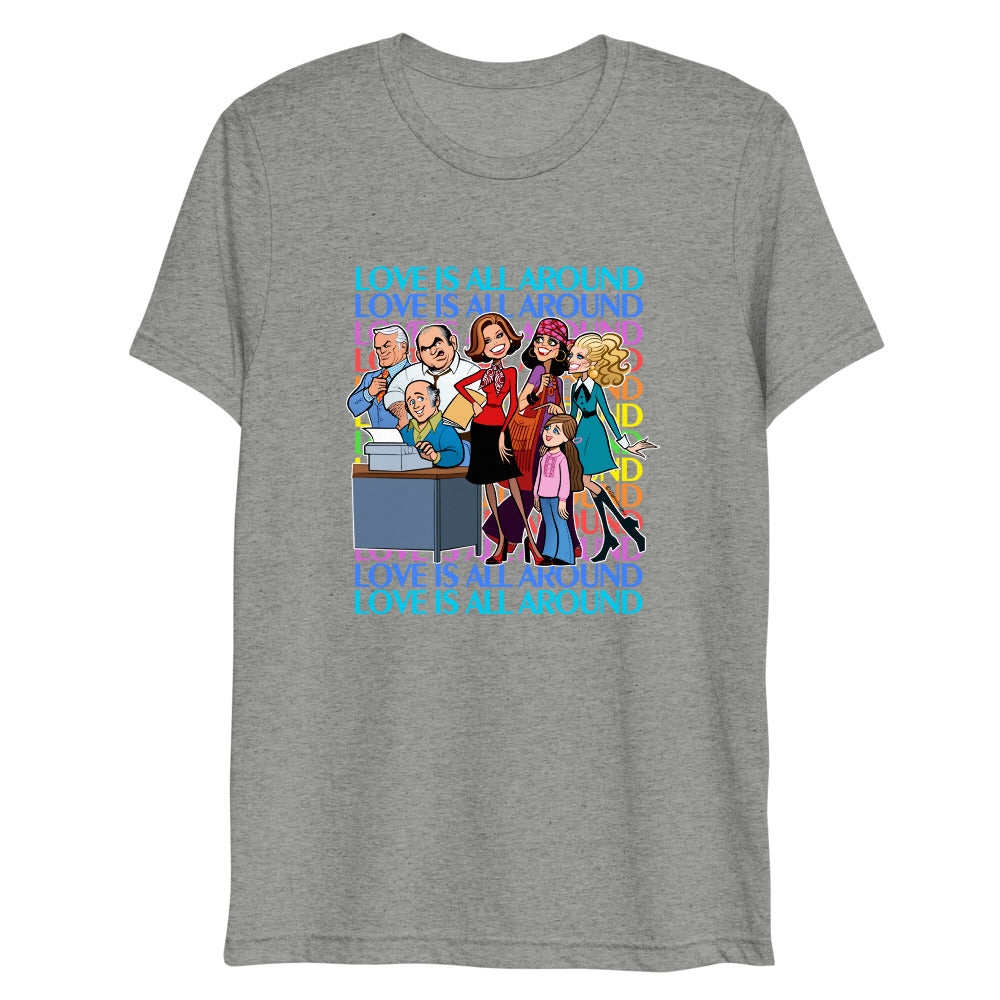 Debut garment mockup | Newsroom (Triblend) | Athletic Grey Triblend