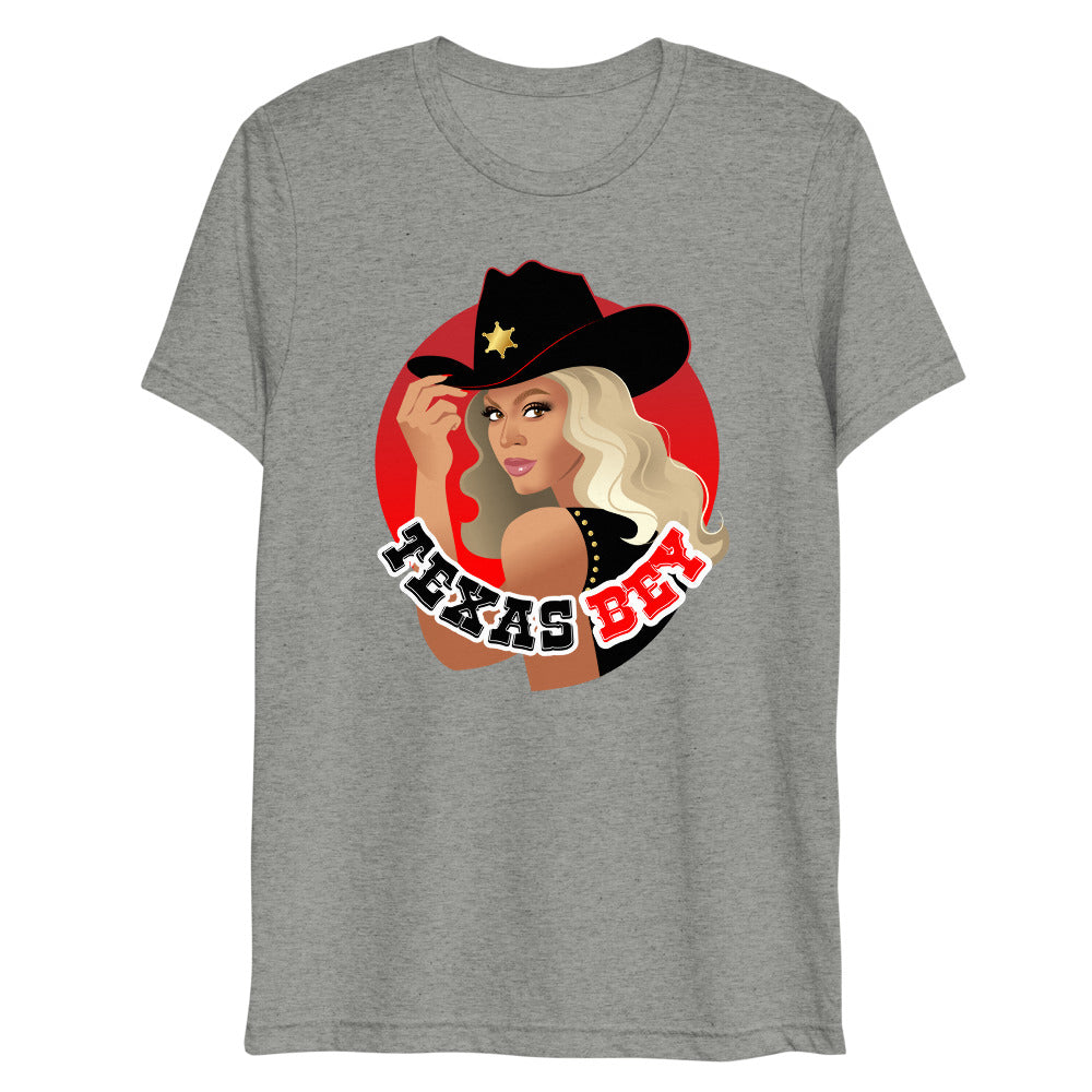 Debut garment mockup | Texas (Triblend) | Athletic Grey Triblend