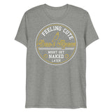 Debut garment mockup | Feeling Cute IDK (Triblend) | Athletic Grey Triblend