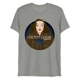 Debut garment mockup | Cheap Sentiment (Triblend) | Athletic Grey Triblend