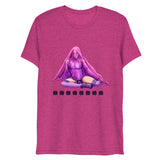 Debut garment mockup | Bless Me Daddy (Triblend) | Berry Triblend