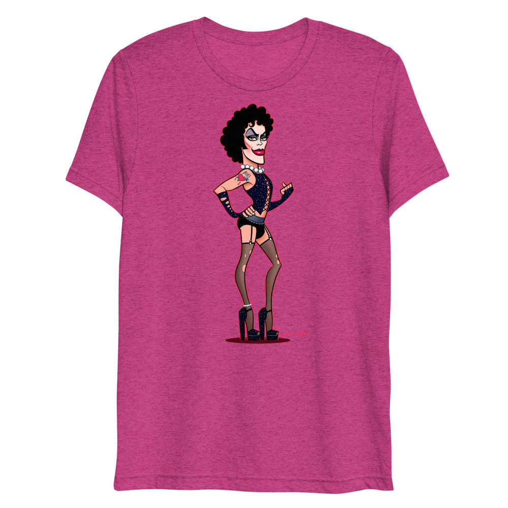 Debut garment mockup | Transylvanian (Triblend) | Berry Triblend