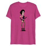 Debut garment mockup | Transylvanian (Triblend) | Berry Triblend