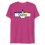 Debut garment mockup | Toronto Queen (Triblend) | Berry Triblend