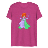 Debut garment mockup | Hello Derwood (Triblend) | Berry Triblend