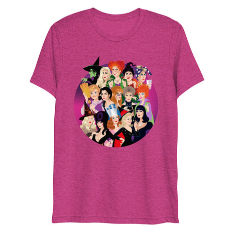 Debut garment mockup | Witch Coven (Triblend) | Berry Triblend