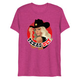 Debut garment mockup | Texas (Triblend) | Berry Triblend