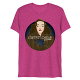 Debut garment mockup | Cheap Sentiment (Triblend) | Berry Triblend