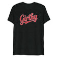 Girthy Text (Triblend) - Charcoal-Black Triblend