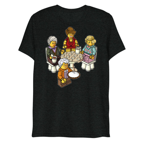 Golden Girls Blocks (Triblend) - Charcoal-Black Triblend