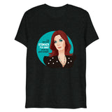 Debut garment mockup | Goal Weight (Triblend) | Charcoal-Black Triblend