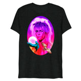 Debut garment mockup | Goblin King (Triblend) | Charcoal-Black Triblend