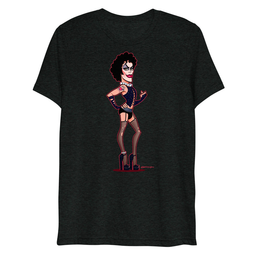 Debut garment mockup | Transylvanian (Triblend) | Charcoal-Black Triblend