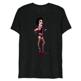 Debut garment mockup | Transylvanian (Triblend) | Charcoal-Black Triblend