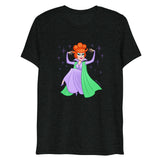 Debut garment mockup | Hello Derwood (Triblend) | Charcoal-Black Triblend
