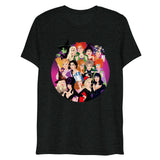 Debut garment mockup | Witch Coven (Triblend) | Charcoal-Black Triblend