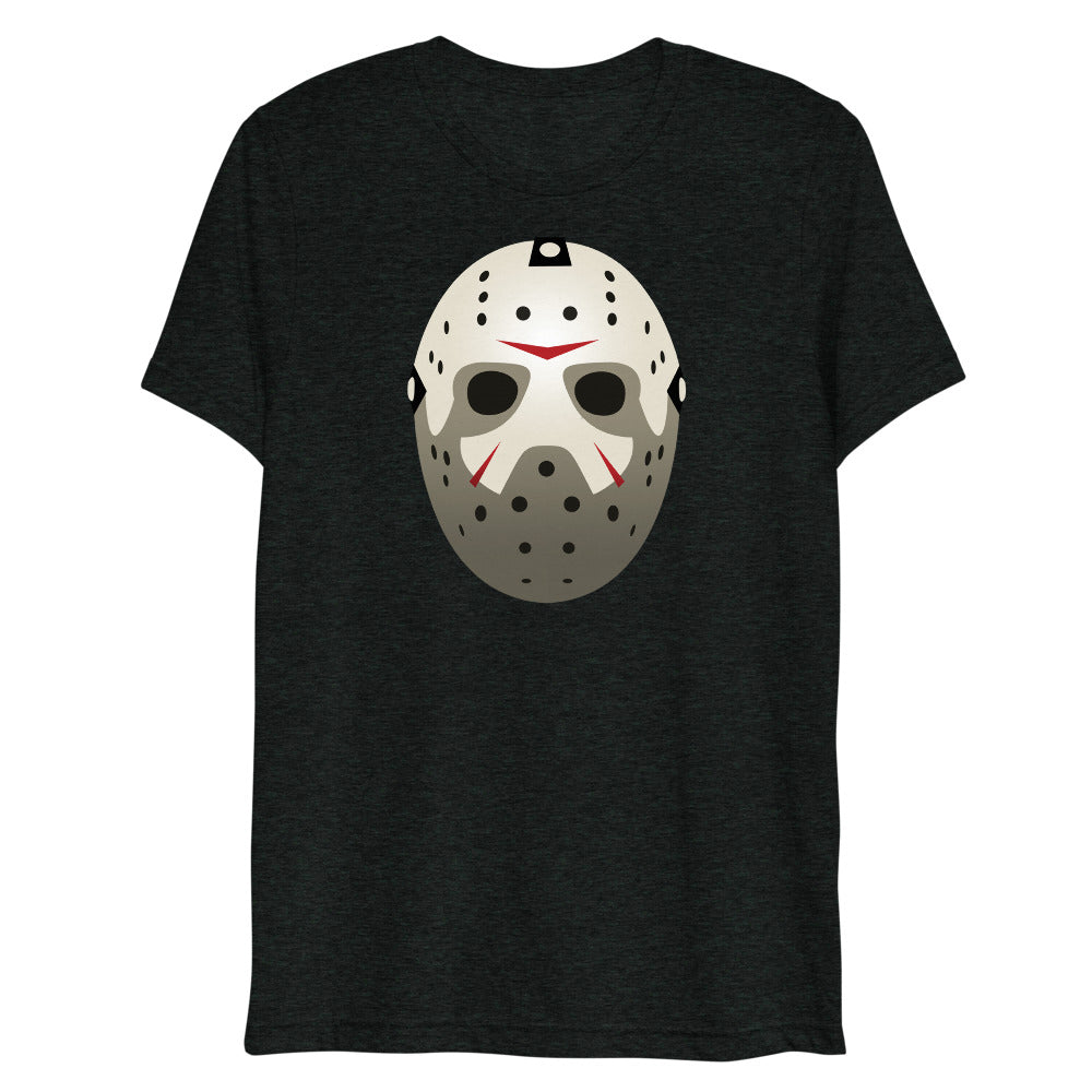 Debut garment mockup | Score (Triblend) | Charcoal-Black Triblend