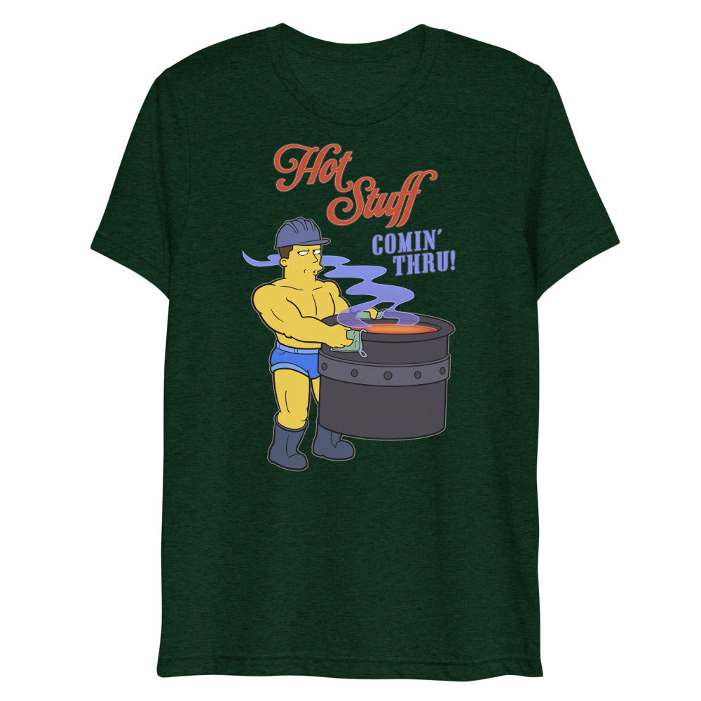 Hot Stuff Comin’ Thru (Triblend) - Emerald Triblend