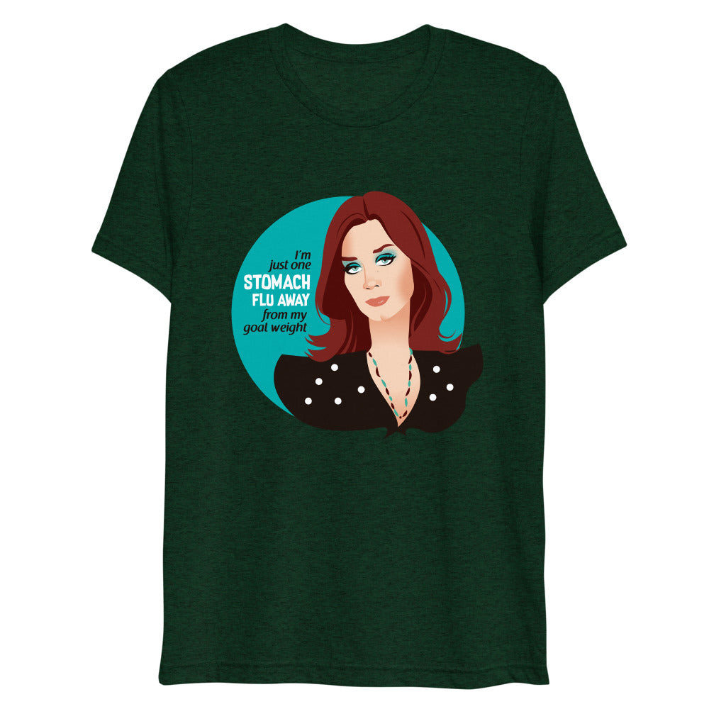 Debut garment mockup | Goal Weight (Triblend) | Emerald Triblend