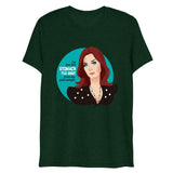 Debut garment mockup | Goal Weight (Triblend) | Emerald Triblend