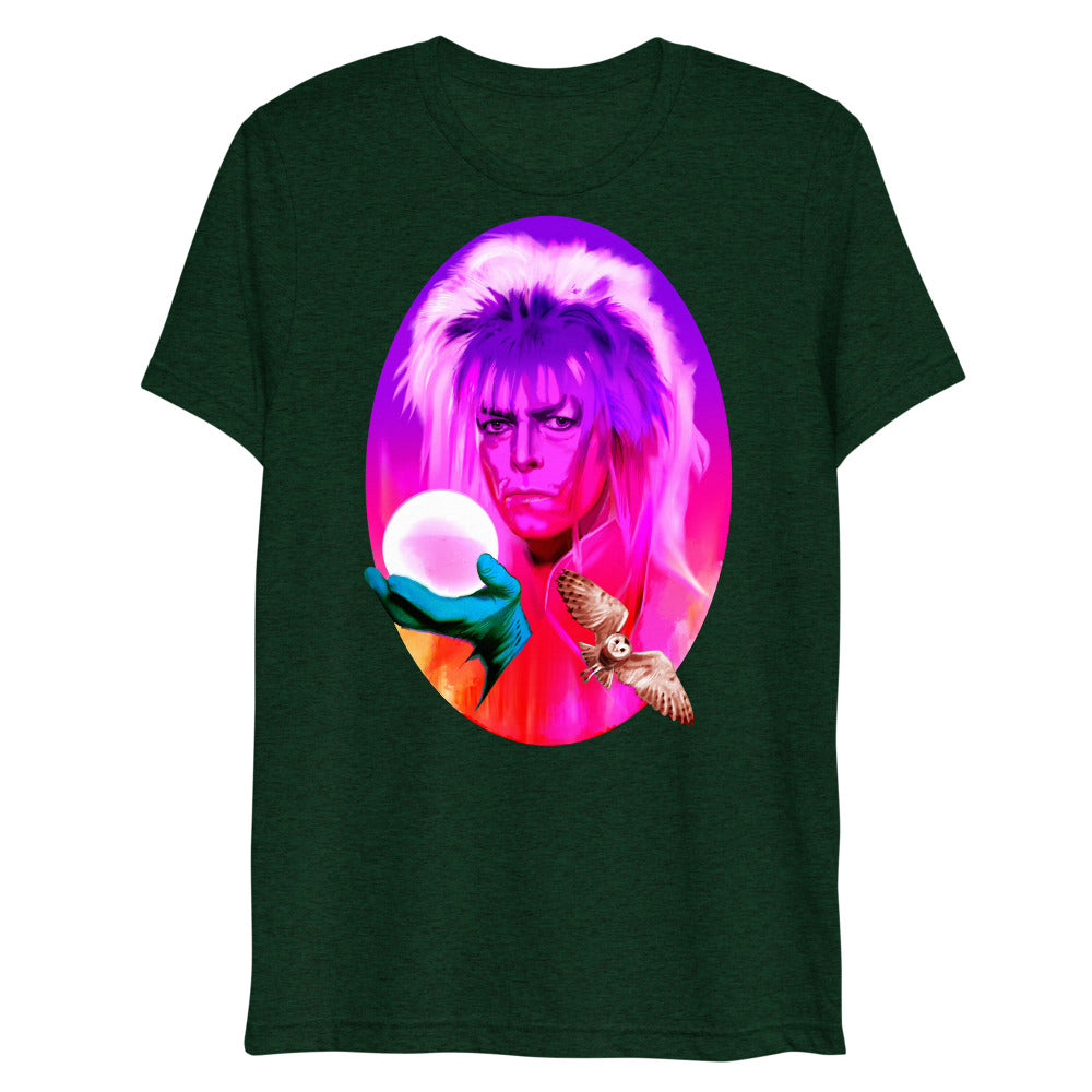 Debut garment mockup | Goblin King (Triblend) | Emerald Triblend