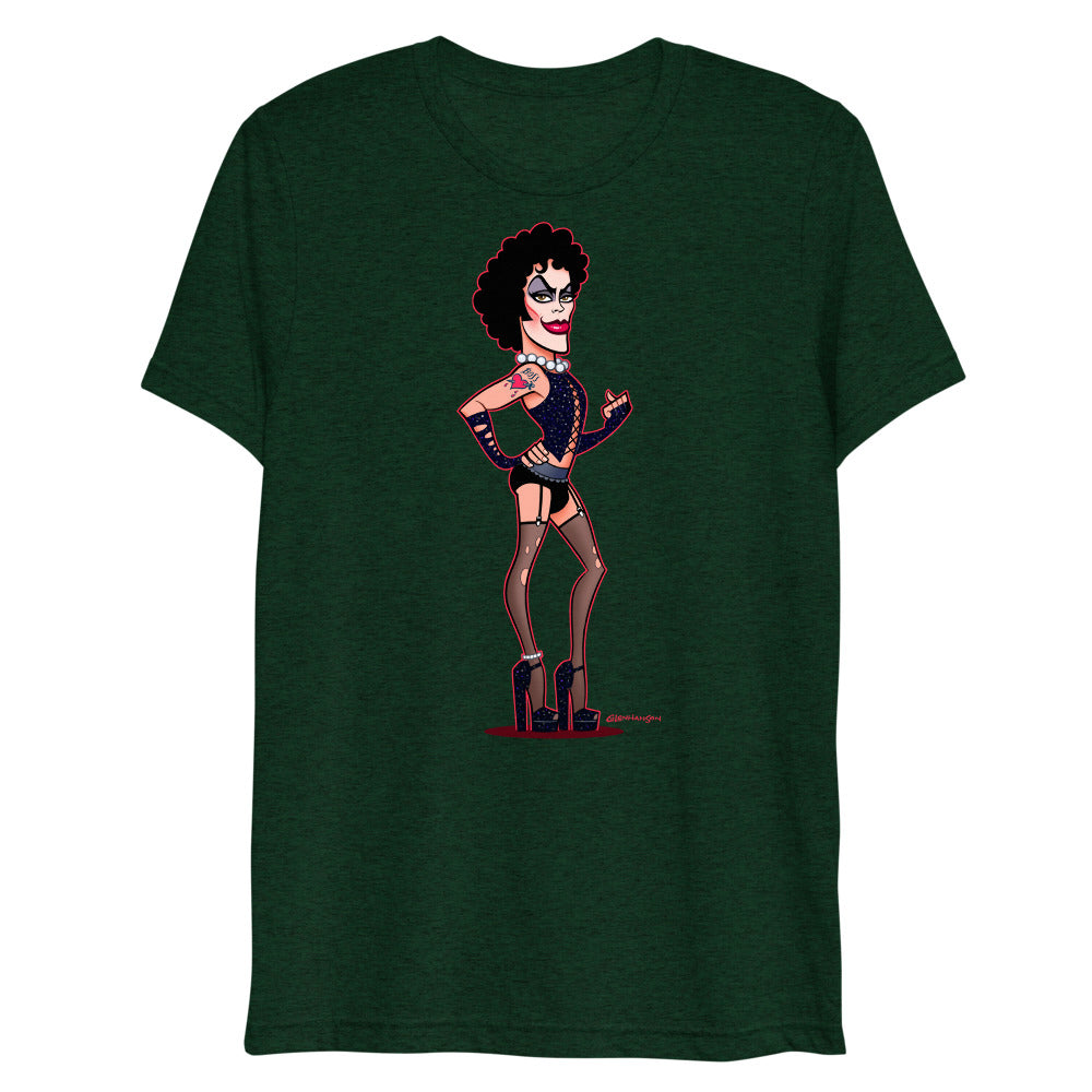 Debut garment mockup | Transylvanian (Triblend) | Emerald Triblend