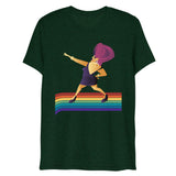 Debut garment mockup | Take it to the Runway (Triblend) | Emerald Triblend