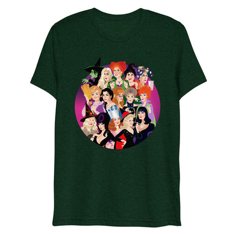 Debut garment mockup | Witch Coven (Triblend) | Emerald Triblend