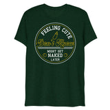 Debut garment mockup | Feeling Cute IDK (Triblend) | Emerald Triblend