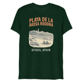 Debut garment mockup | Playa de la Bassa Rodone (Triblend) | Emerald Triblend