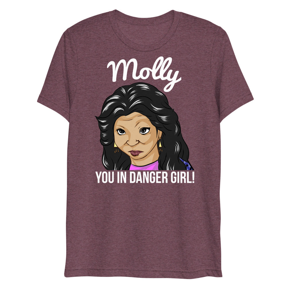 Molly You in Danger Girl (Triblend) - Maroon Triblend