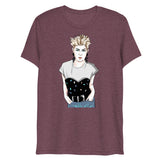 Debut garment mockup | Robyn (Triblend) | Maroon Triblend