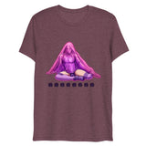 Debut garment mockup | Bless Me Daddy (Triblend) | Maroon Triblend