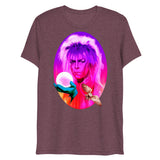 Debut garment mockup | Goblin King (Triblend) | Maroon Triblend
