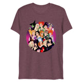 Debut garment mockup | Witch Coven (Triblend) | Maroon Triblend