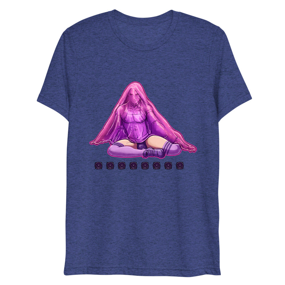 Debut garment mockup | Bless Me Daddy (Triblend) | Navy Triblend