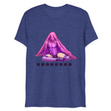 Debut garment mockup | Bless Me Daddy (Triblend) | Navy Triblend