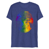 Debut garment mockup | Stonewall (Triblend) | Navy Triblend
