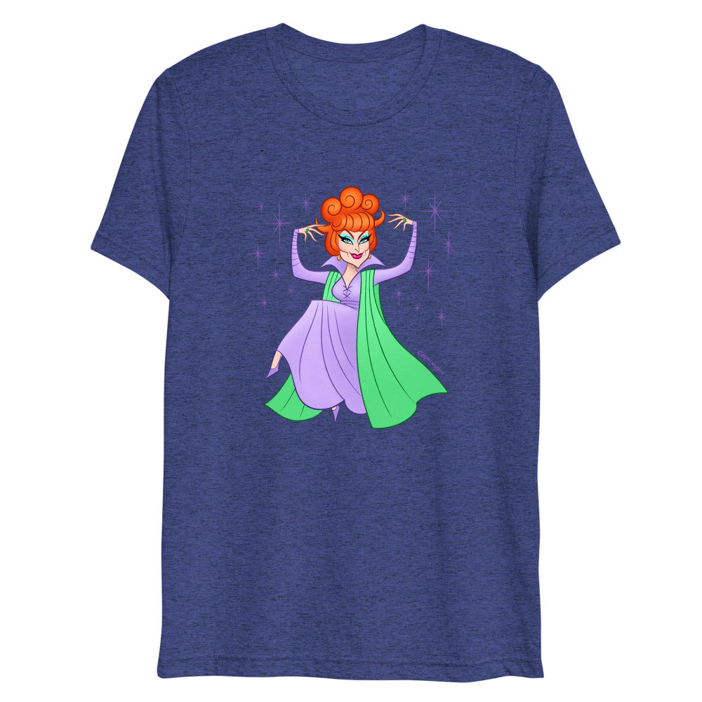 Debut garment mockup | Hello Derwood (Triblend) | Navy Triblend