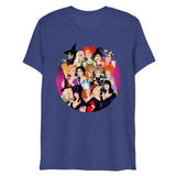 Debut garment mockup | Witch Coven (Triblend) | Navy Triblend