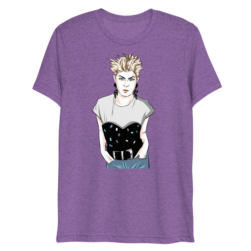 Debut garment mockup | Robyn (Triblend) | Purple Triblend
