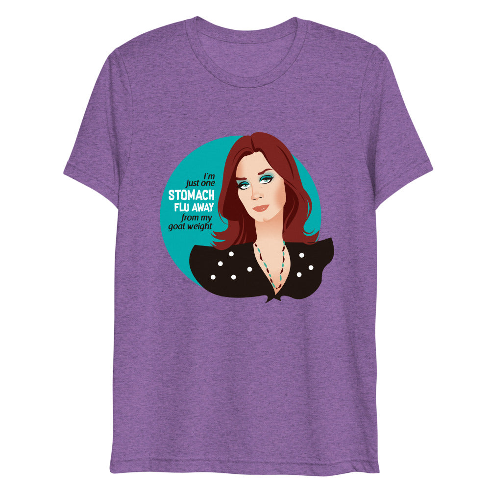 Debut garment mockup | Goal Weight (Triblend) | Purple Triblend